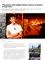 Nationalgeographic.co.uk  Abigail Mbalo's story - September 2020 - In the Townships of Cape Town