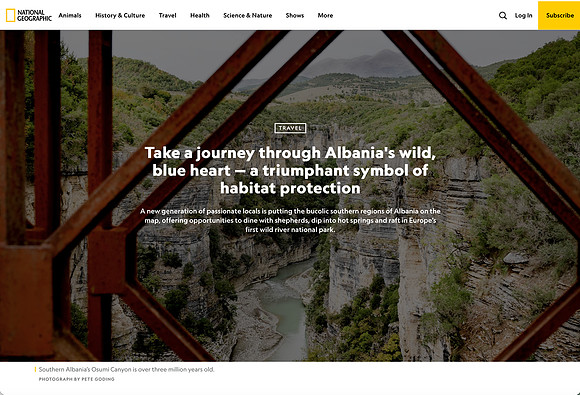 Nat Geo Traveller - Albania Photography